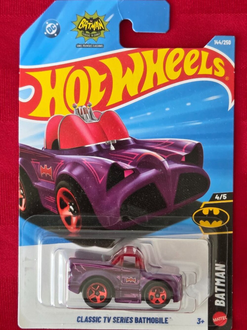 2026 HOT WHEELS, CLASSIC TV SERIES BATMOBILE, MINT IN THE PACKAGE!!!